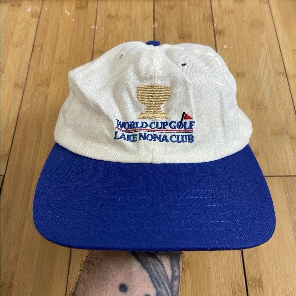 Vintage 90's World Cup Golf Lake Nona Club 1992 Strapback Cap Hat